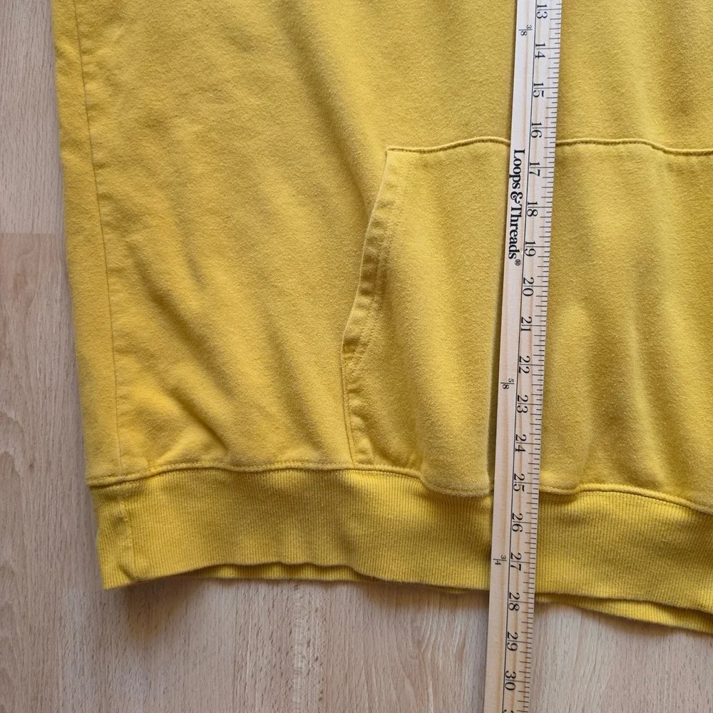 The North Face Mens XXL Mustard Yellow Box Logo Never Stop Exploring Hoodie - Picture 7 of 8